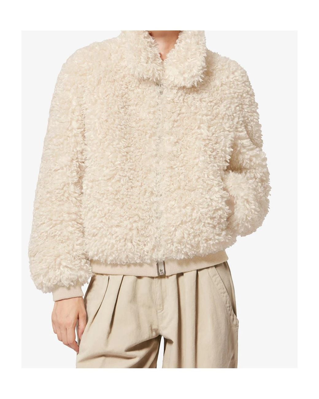 Isabel Marant Natural Isabel Marant Étoile Tayma Faux Fur Jacket