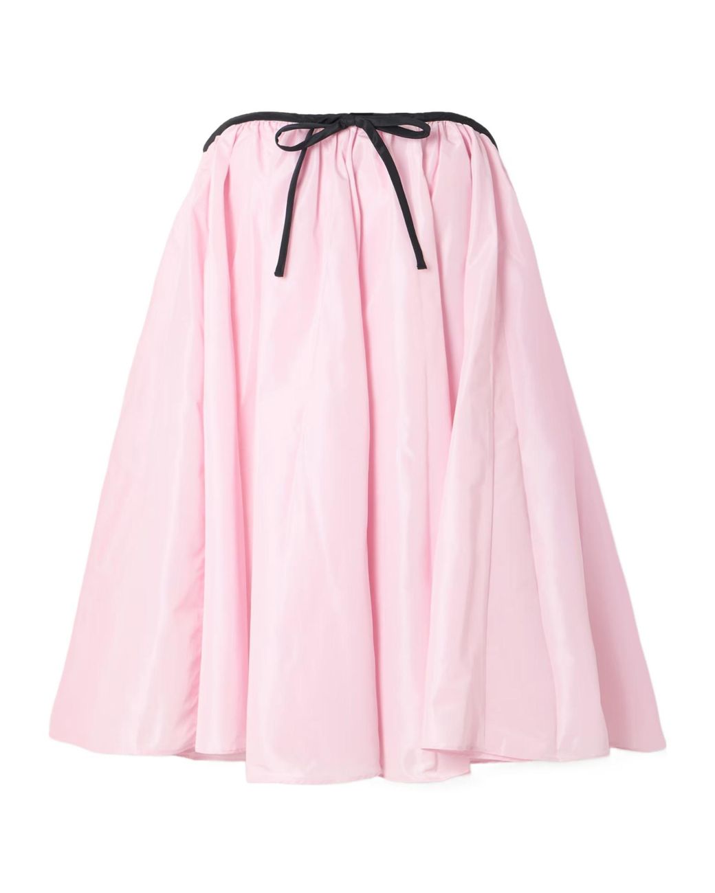Staud Pink Sofia Bow-Decorated Mini Dress
