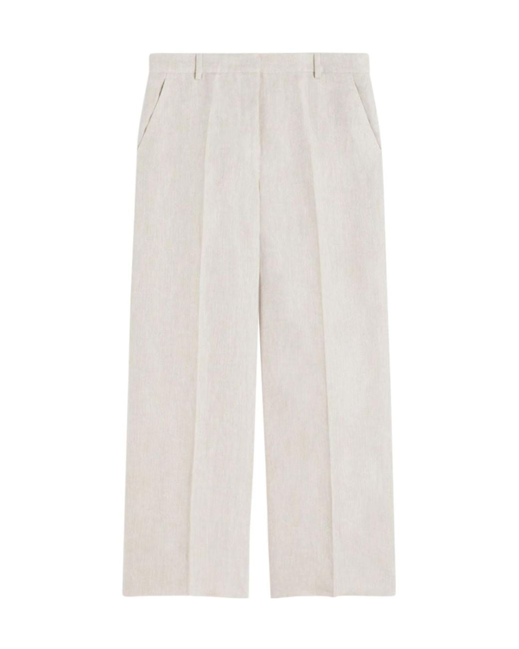 Weekend by Maxmara White Malizia Pressed Crease Pants