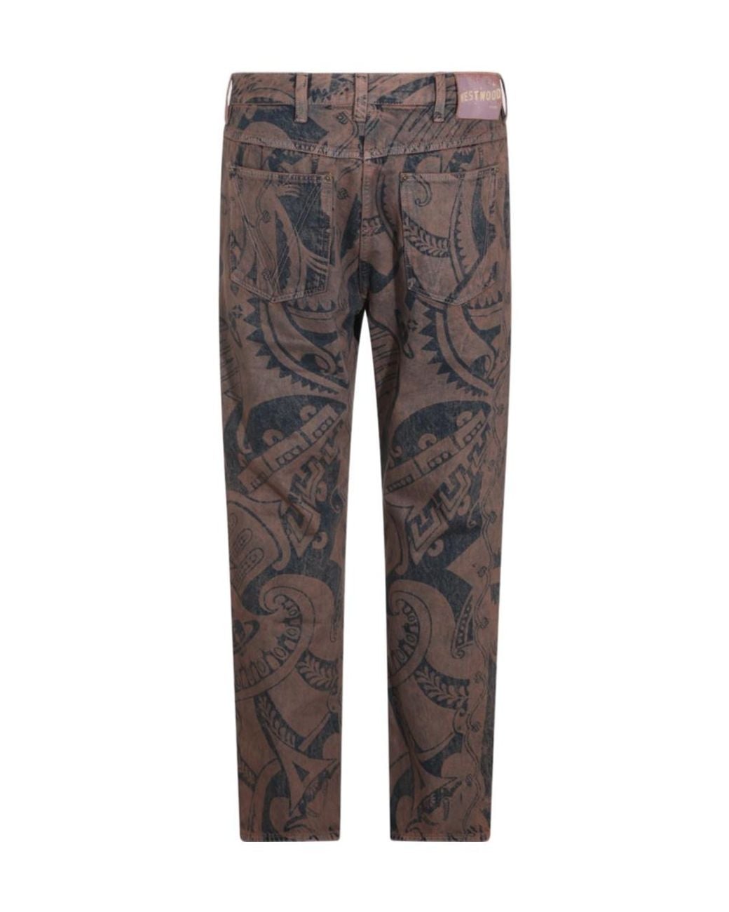 Vivienne Westwood Gray All-Over Printed Jeans for men