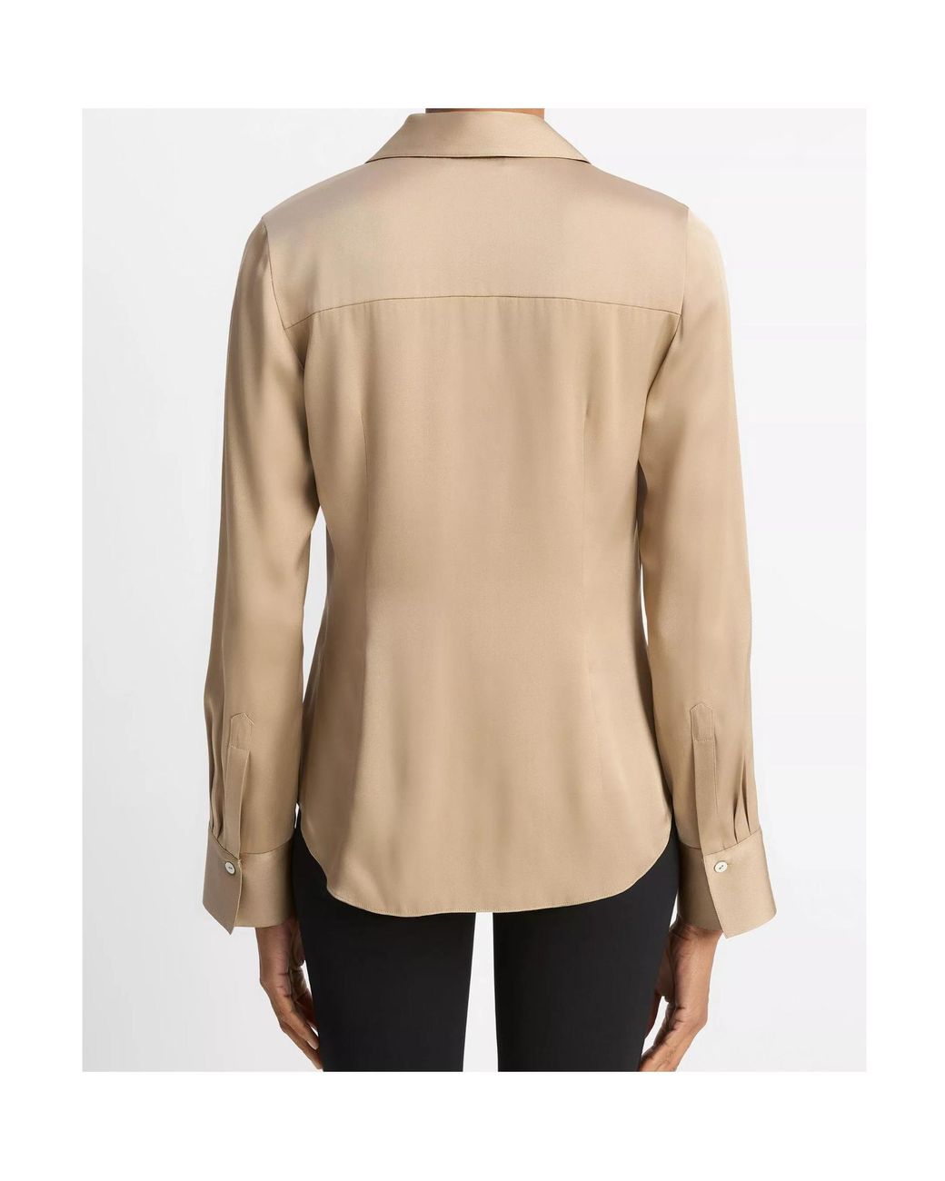 Vince Natural Silk-Bended Shirt
