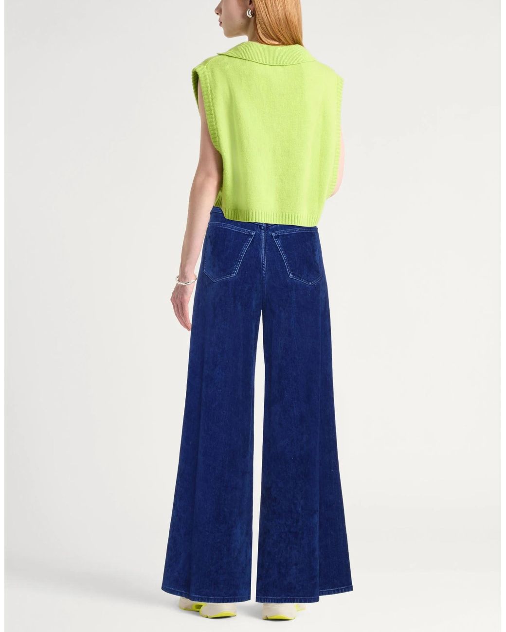 Marni Blue Wide-Leg Trousers