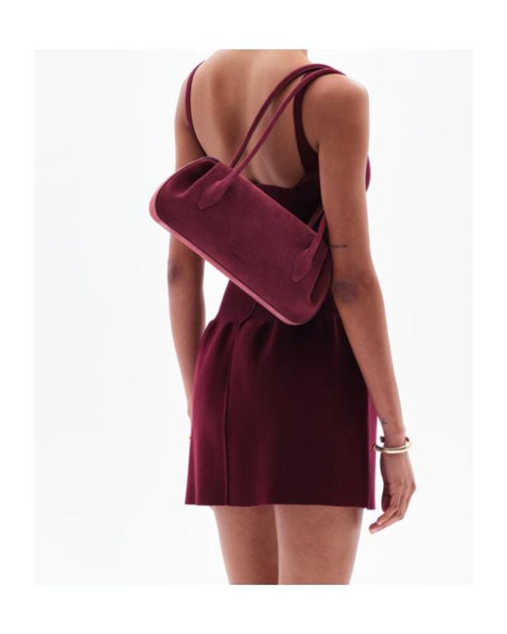 Yuzefi Purple Oyster Shoulder Bag