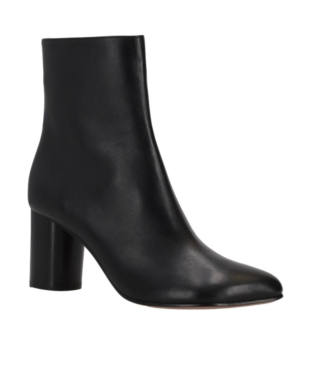 Niccolò Pasqualetti Black Obliqua Leather Ankle Boots