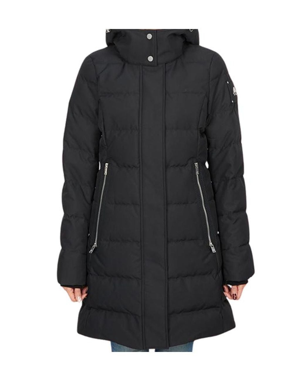 Moose Knuckles Black Long-Sleeved Down Jacket