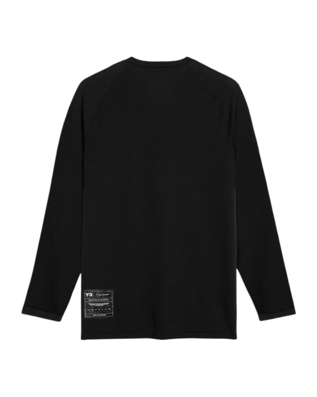 Y-3 Black M Run Knit Long-Sleeved Sweater for men