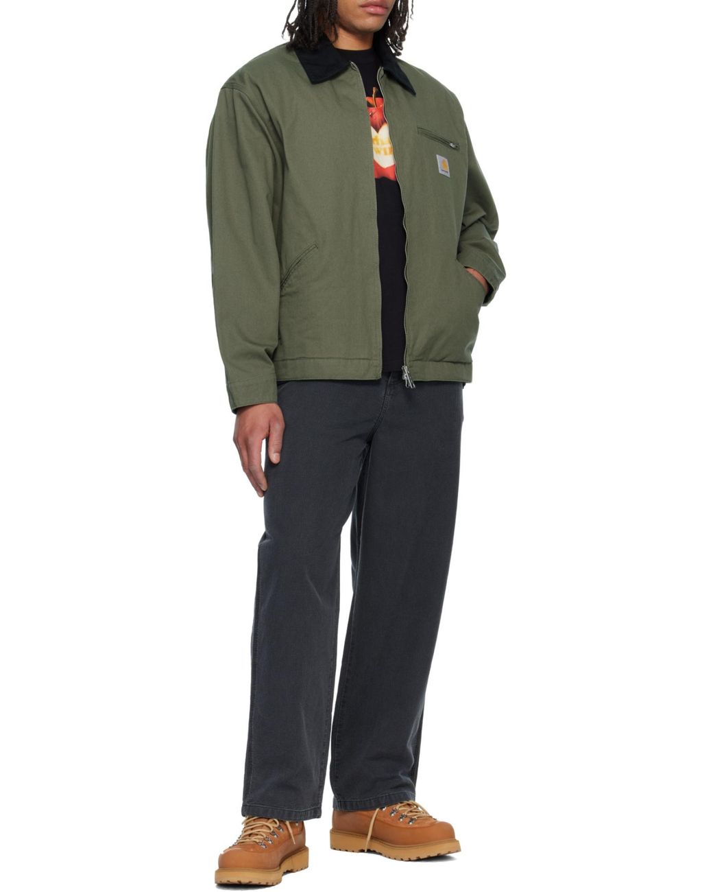 Carhartt Green Og Detroit Zip Jacket for men