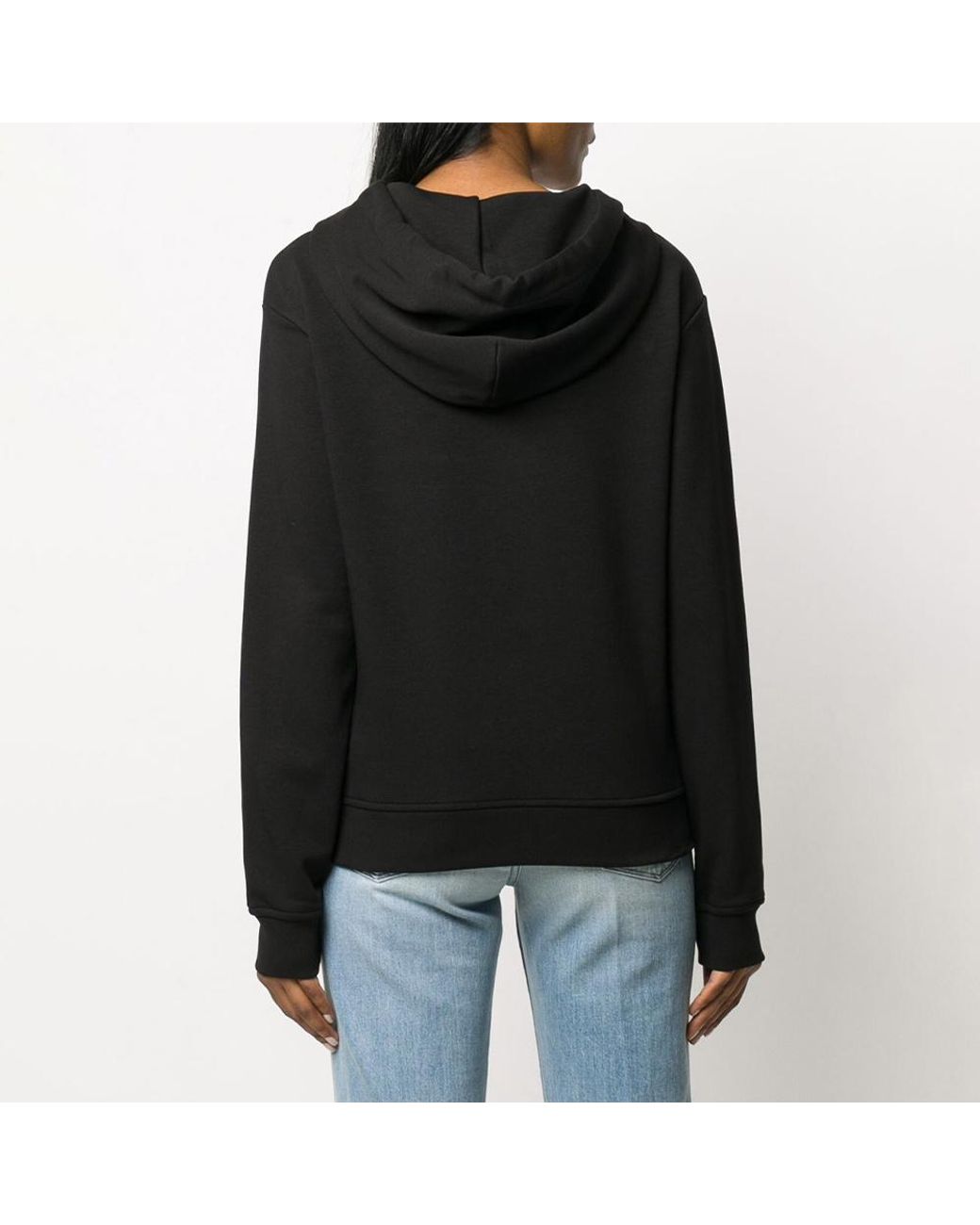 Moschino Black Logo Hooded Sweater