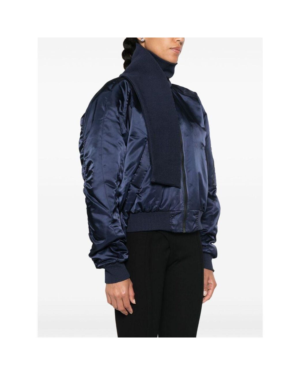 OTTOLINGER Blue Long-Sleeved High-Neck Casual Jacket