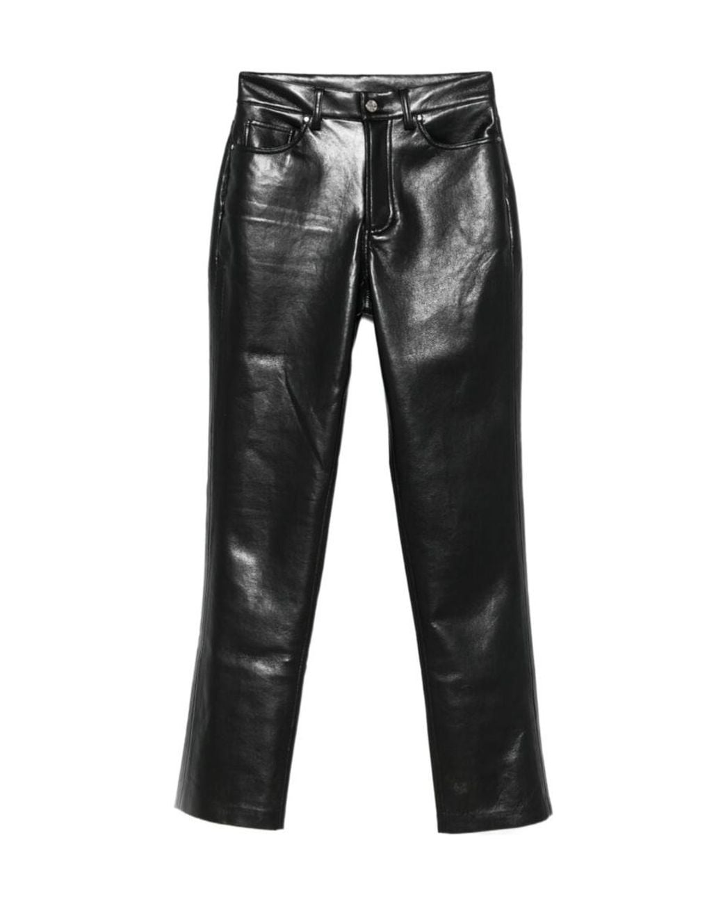 Anine Bing Gray Bruno Straight Leg Trousers
