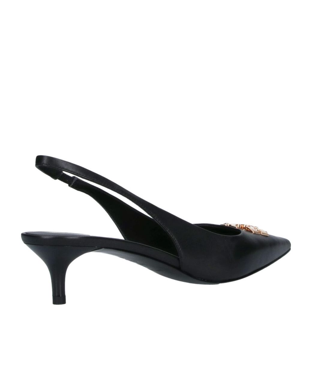 Tory Burch Black Charlie Pointed Toe Slingback Pumps
