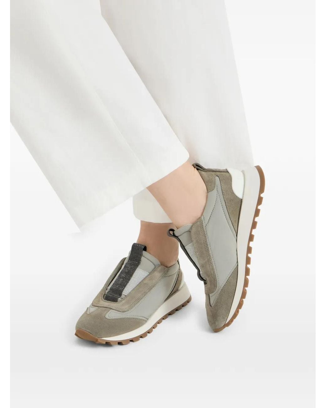 Brunello Cucinelli Gray Sneakers