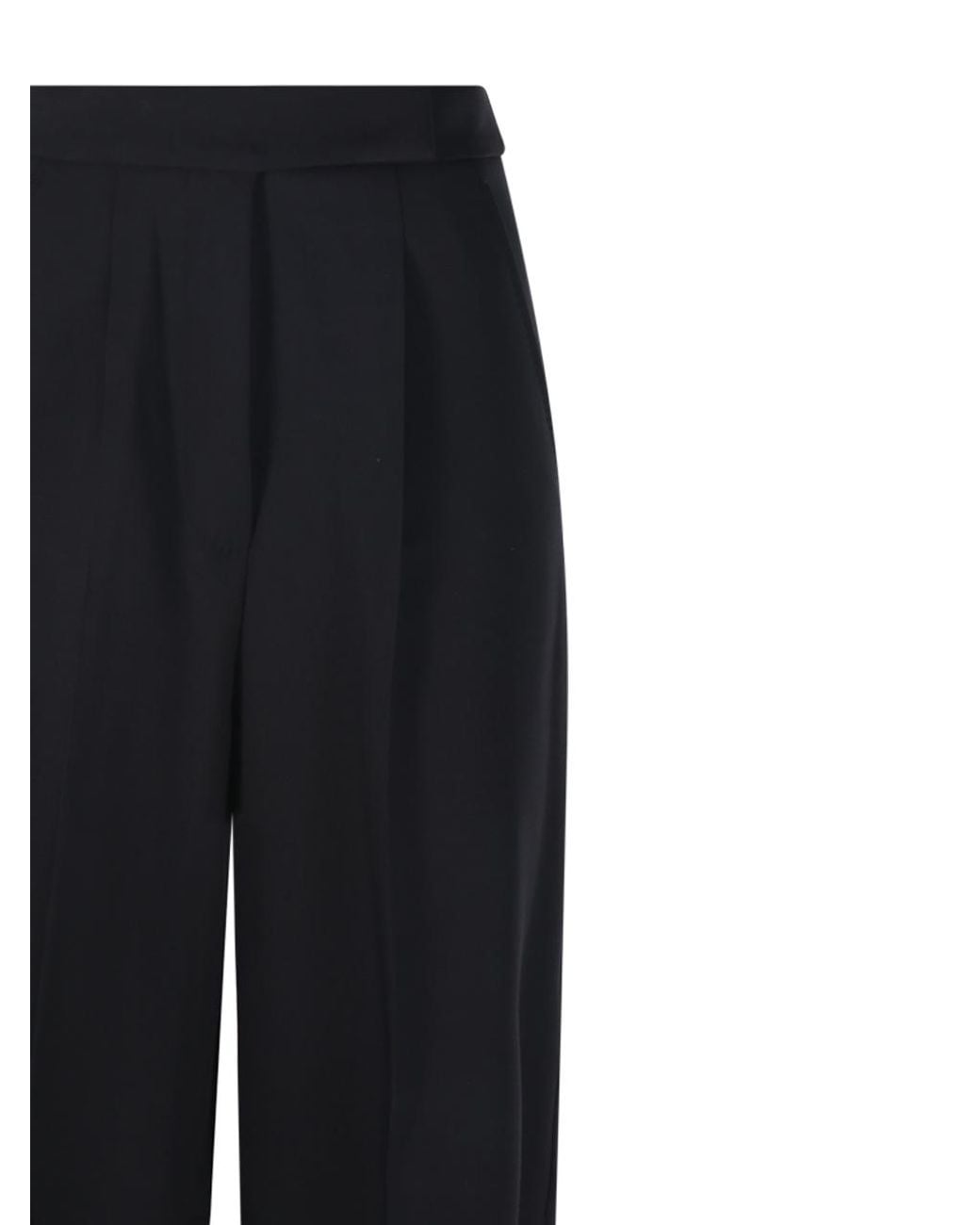 Max Mara Blue Pleated Pants