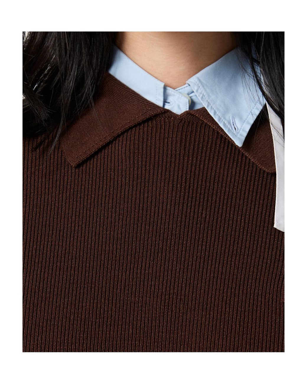 Miu Miu Brown Wool Polo Sweater