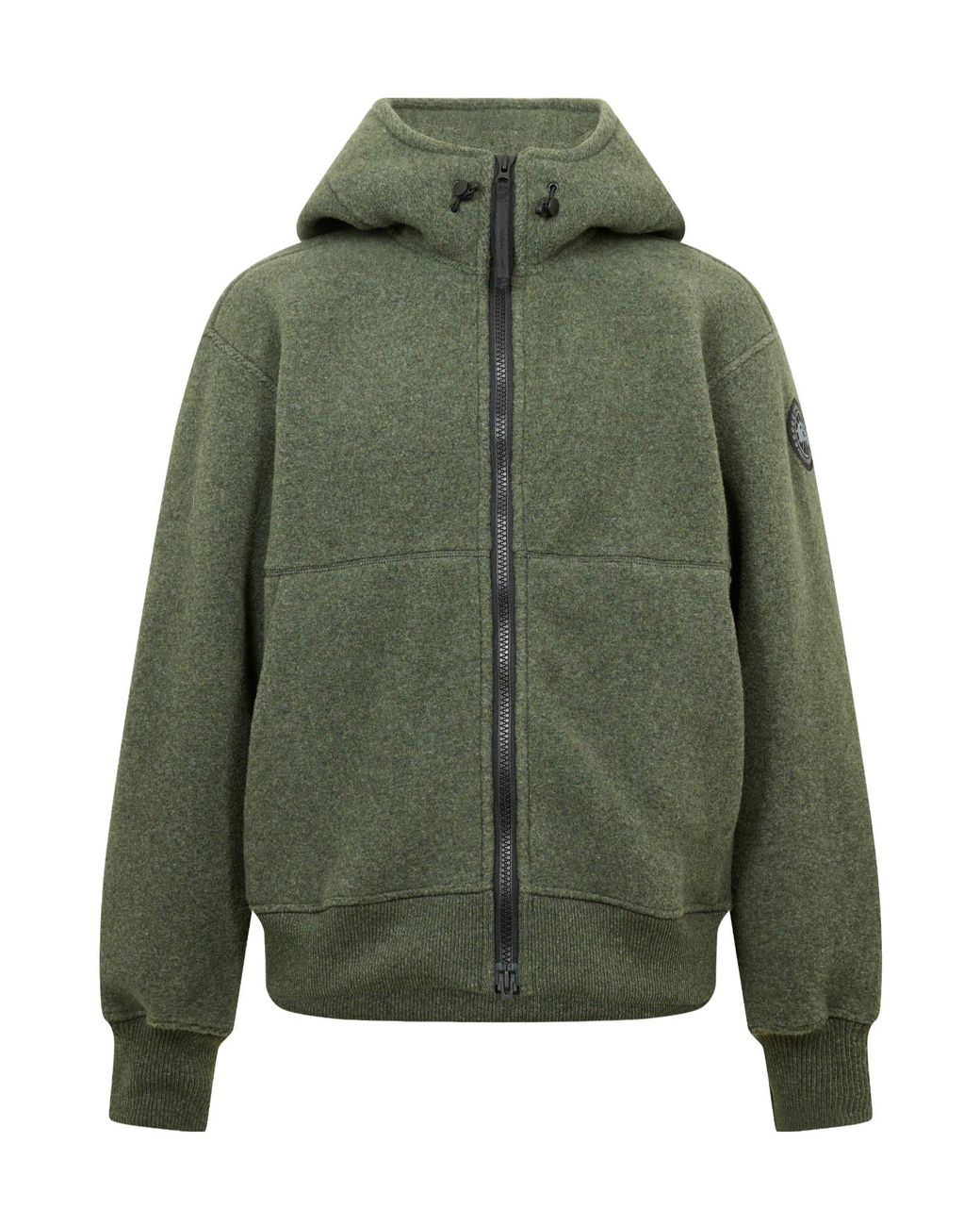 Canada Goose Green Front Zip Hooded Jacket for men