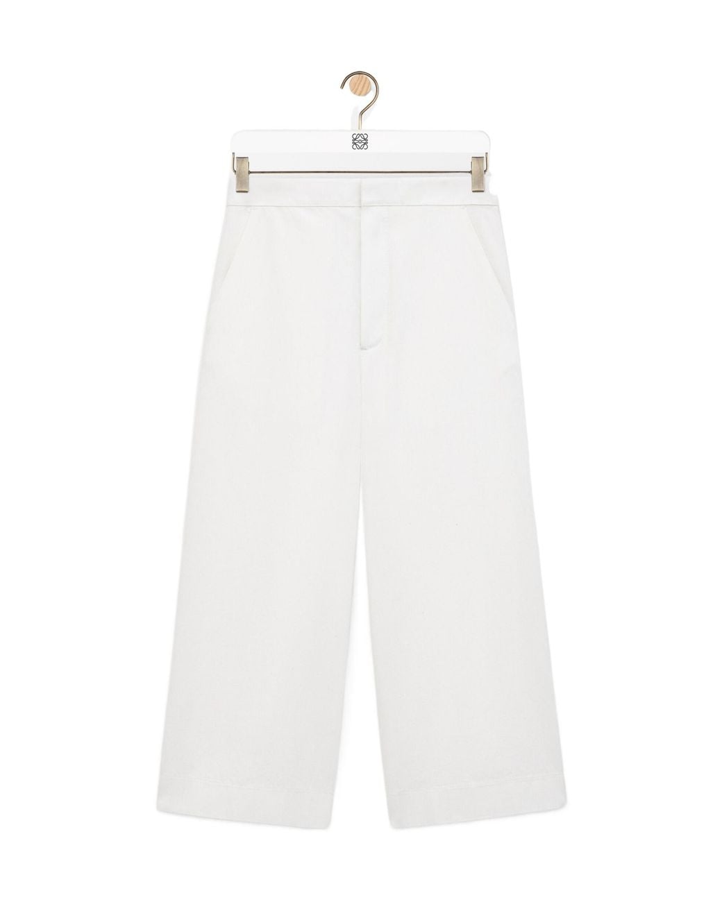 Loewe White X Paula's Ibiza Anagram-Embroidered Jeans