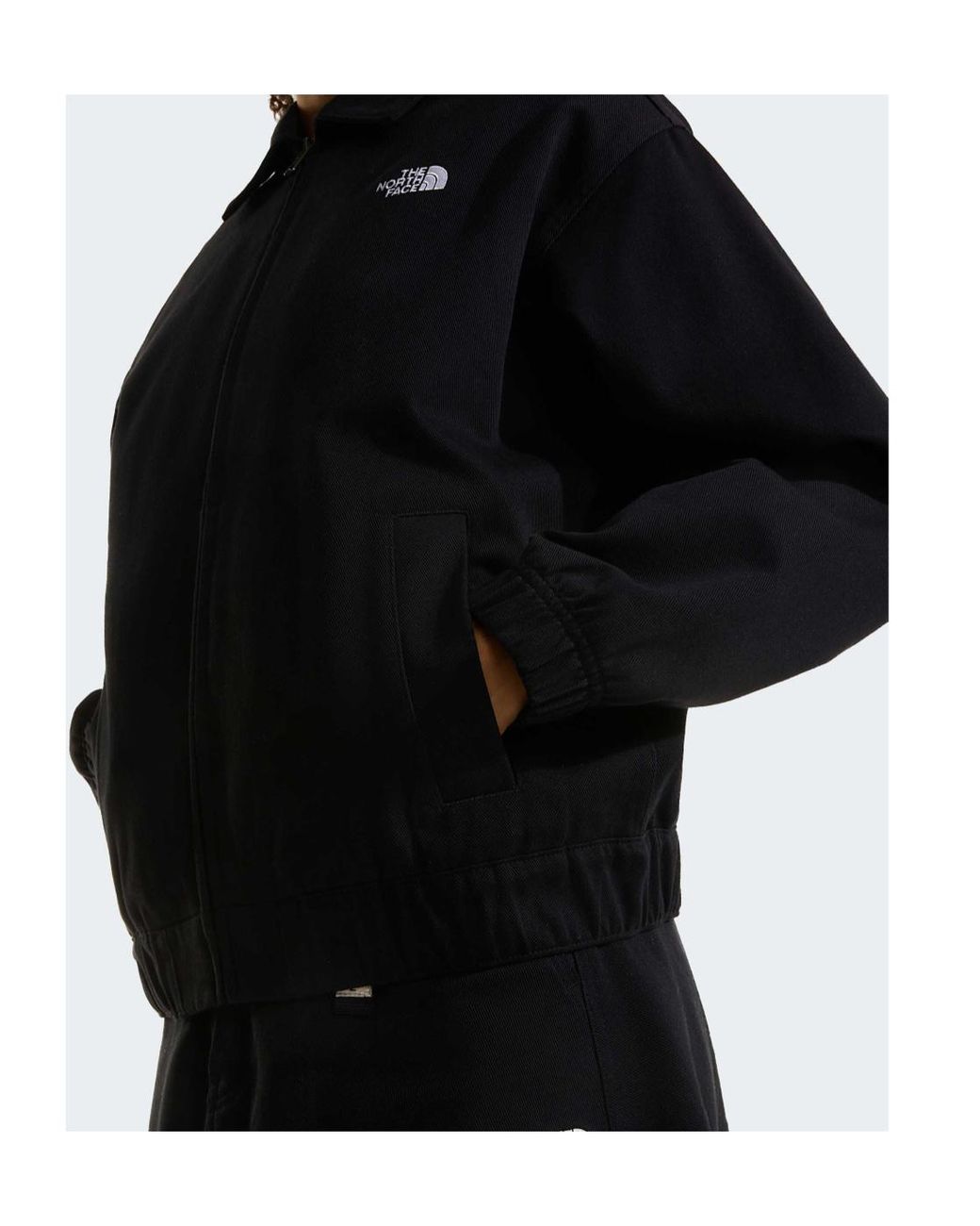 The North Face Black Zipped Twill Jacket