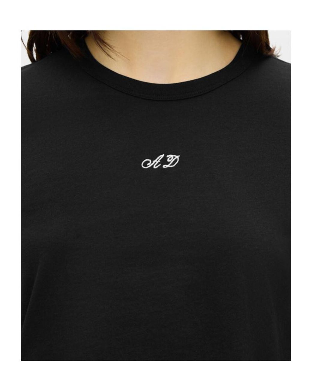 Ann Demeulemeester Black Floor Micro T-Shirt