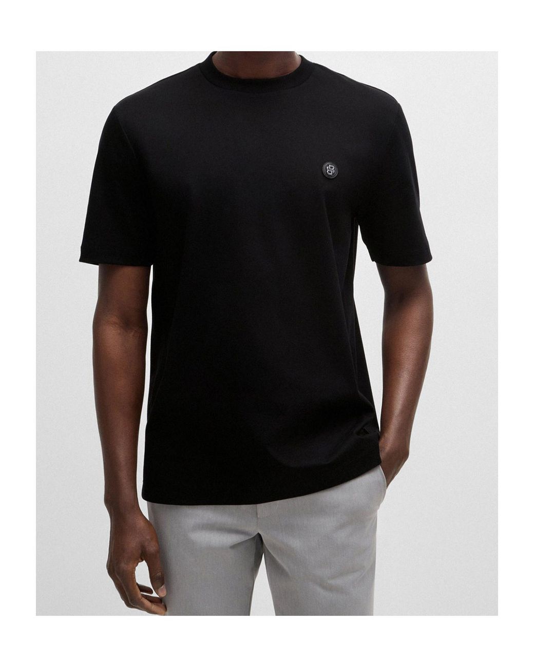 Boss Black Boss Double B-Monogram Crewneck T-Shirt for men