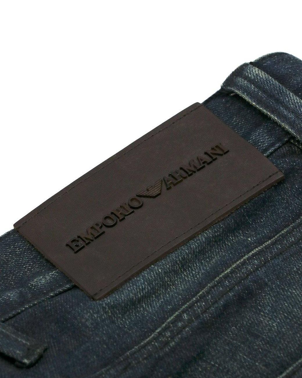 Emporio Armani Blue Logo Jeans for men