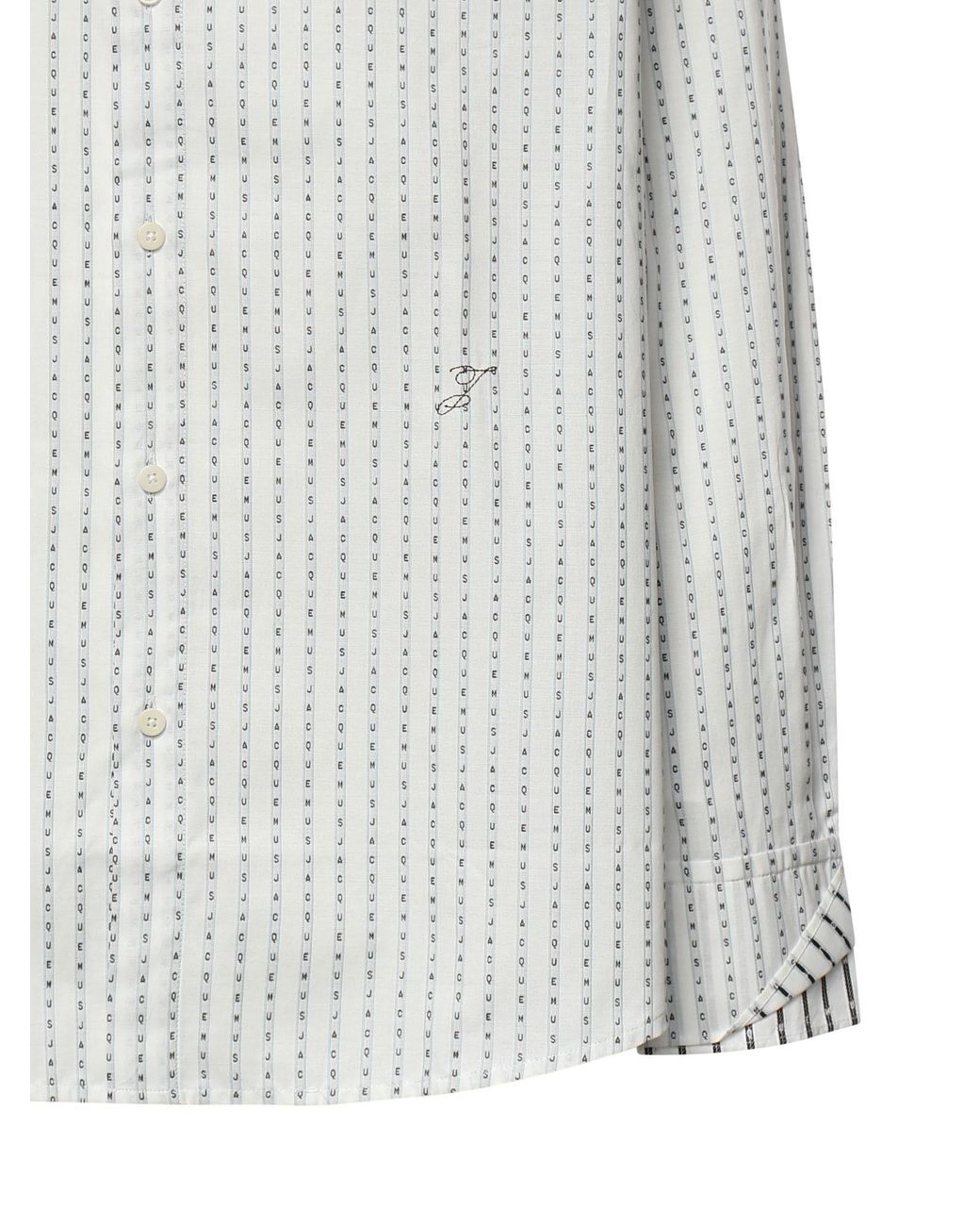 Jacquemus Gray Letro Striped Long Sleeved Shirt for men