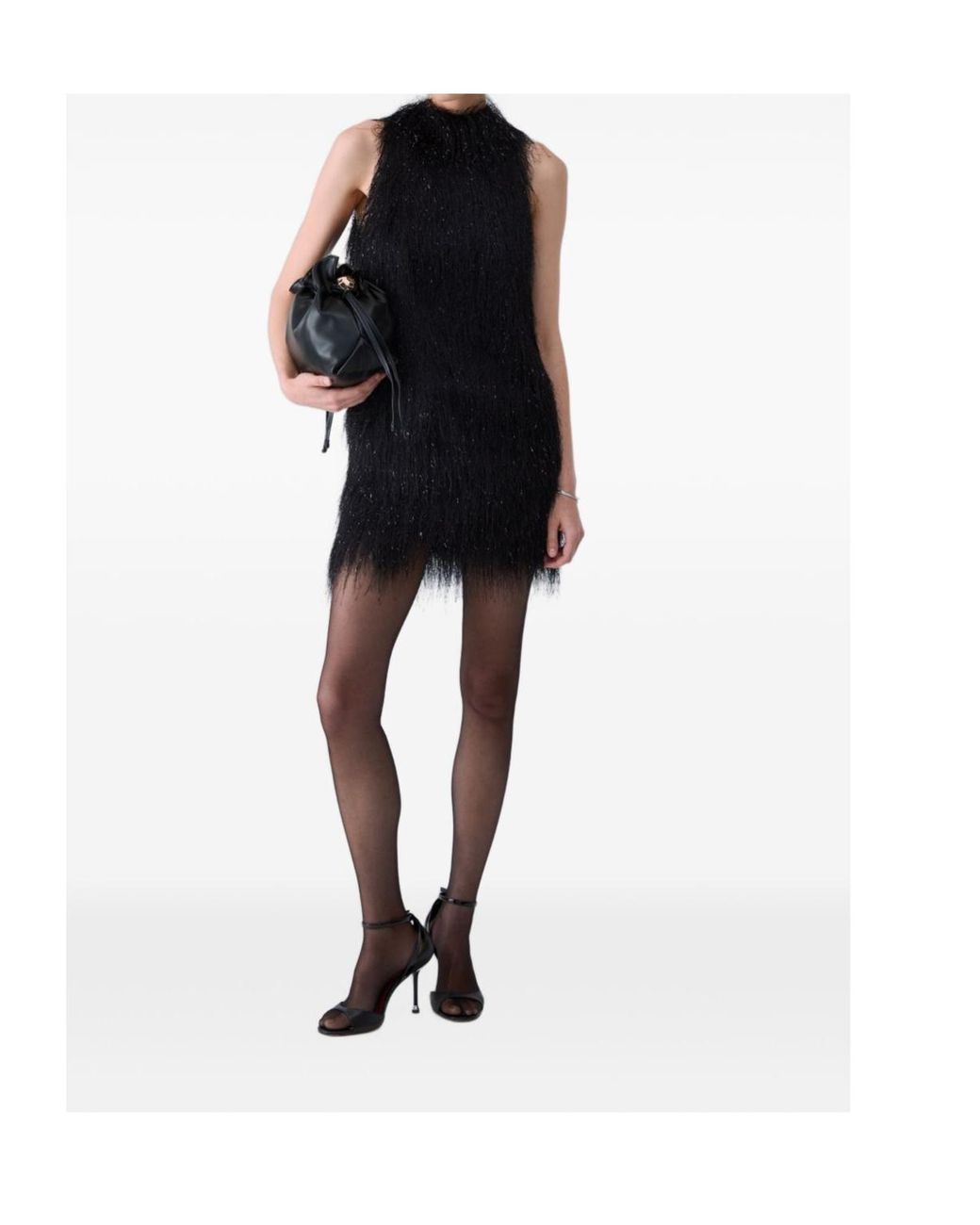 Liu Jo Black Tassel-Embellished Top