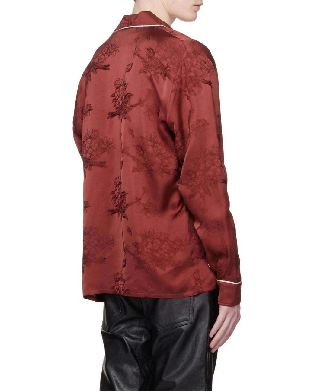 Amiri Black Long Sleeved Pijama Shirt for men
