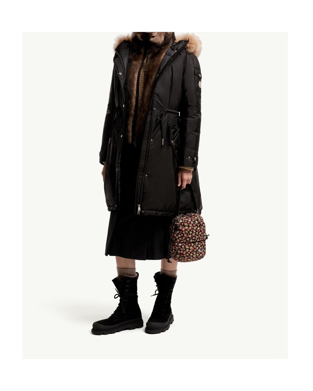 Moncler Black Moustique Hooded Down Jacket