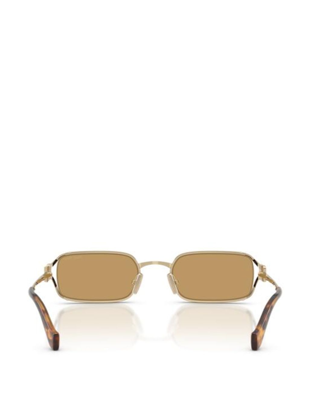 Miu Miu Metallic Eyewear Rectangle Frame Sunglasses for men