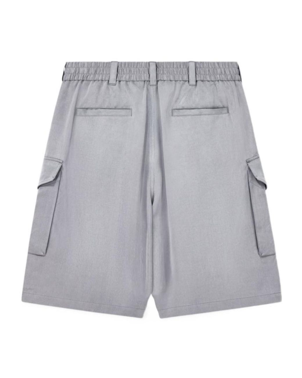 Giorgio Armani Gray Relaxed Cargo Shorts for men