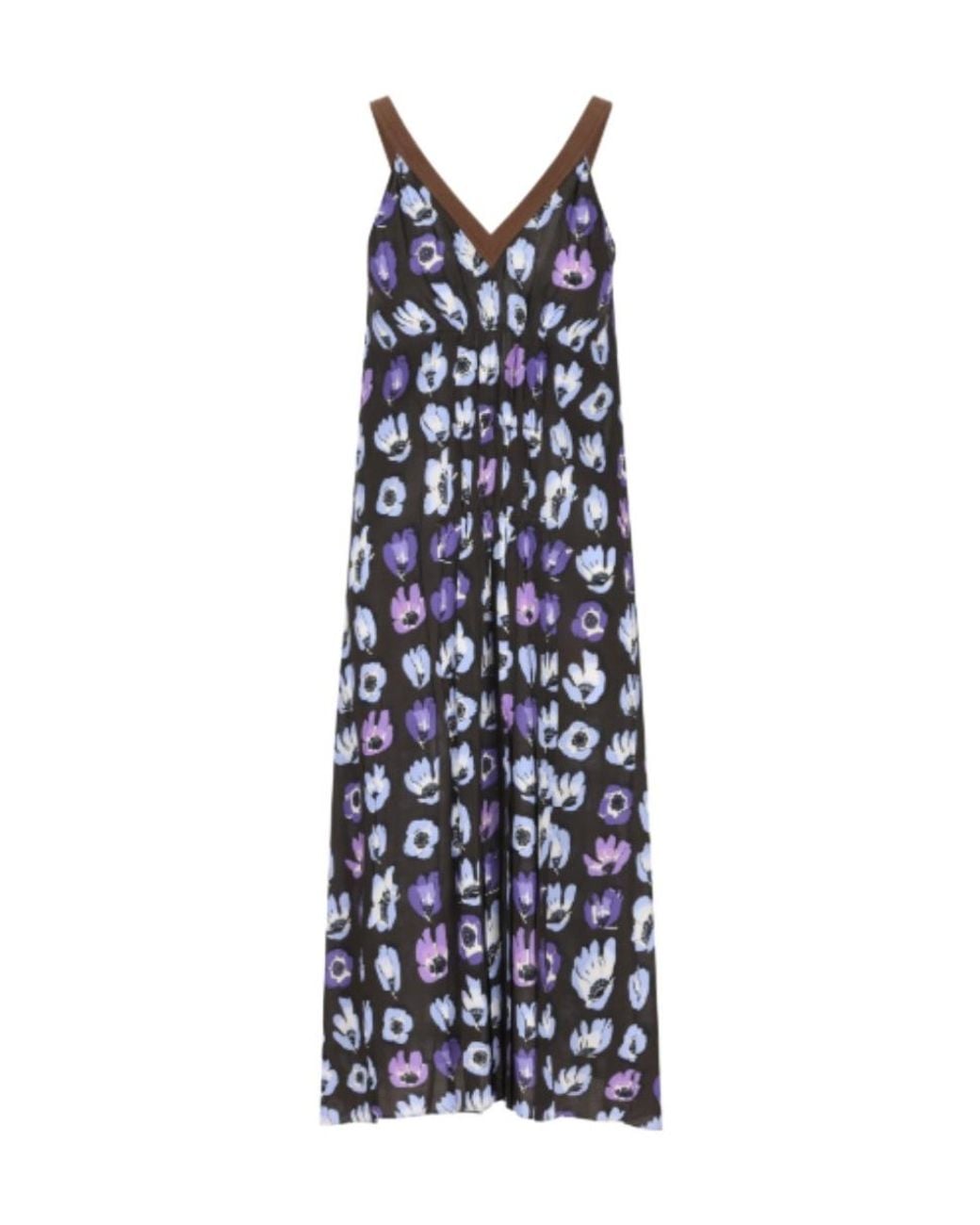 Prada Blue V-Neck Dress