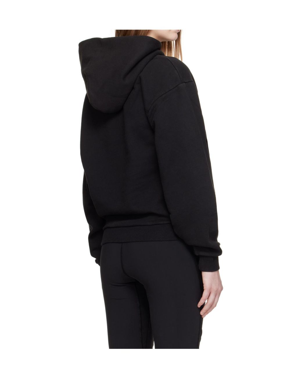 Coperni Black Long Sleeve Logo Print Hoodie