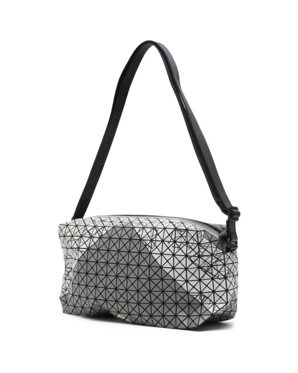 Issey Miyake White Geometric-Patterned Shoulder Bag for men