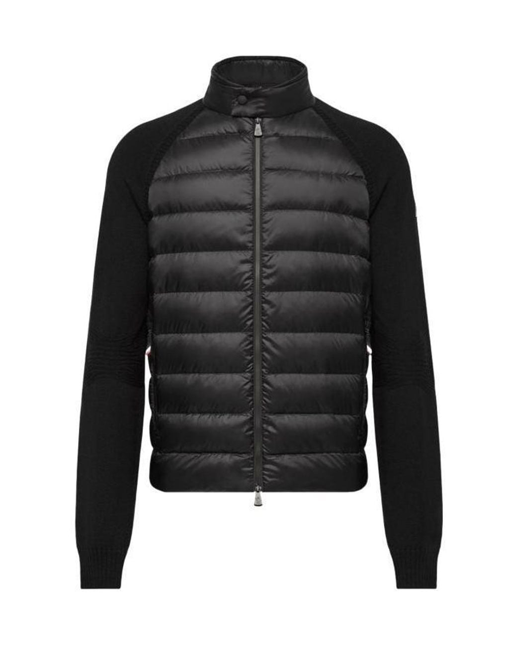 Moncler Black Grenoble Padded Zip-Up Cardigan for men
