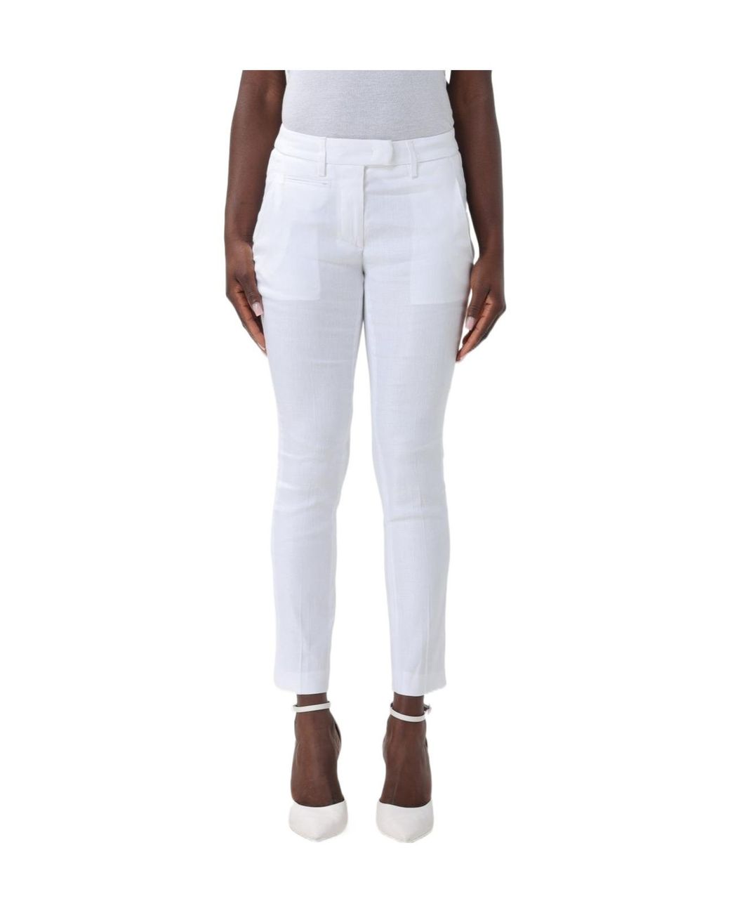 Dondup White Perfect Trousers