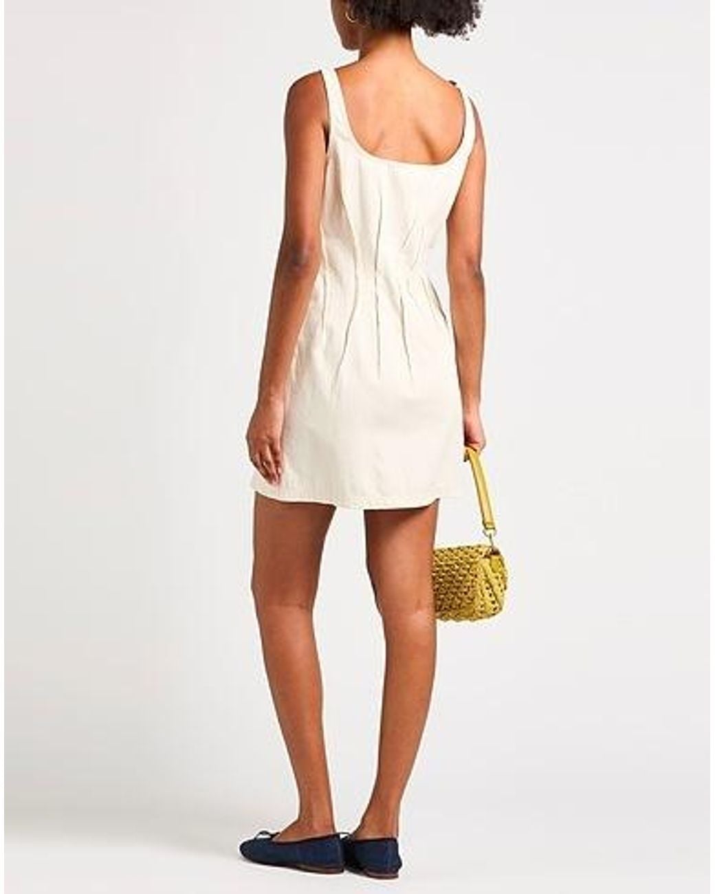 Marni Natural Solid-Color Sleeveless Dress