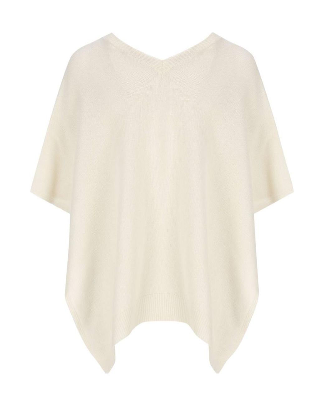 Valentino White V-Neck Knitted Pullover