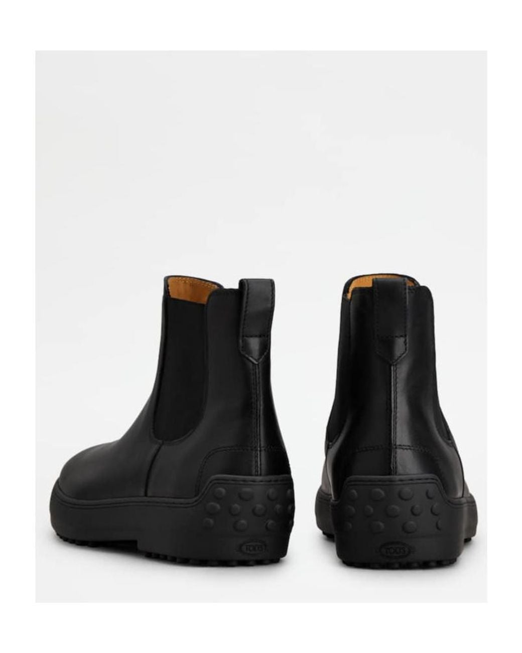 Tod's Black Winter Gommino Chelsea Boots for men
