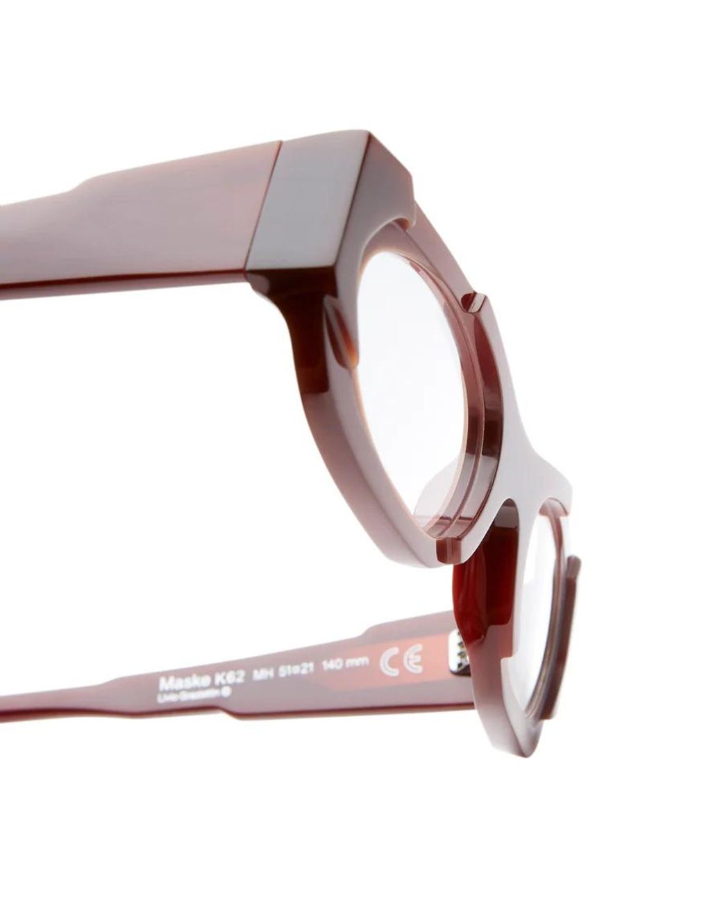 Kuboraum White Maskek62 Geometric-Frame Glasses for men