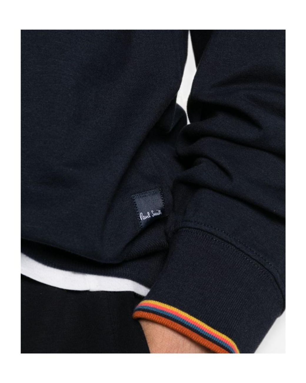 Paul Smith Blue Raglan-Sleeve Sweatshirt for men