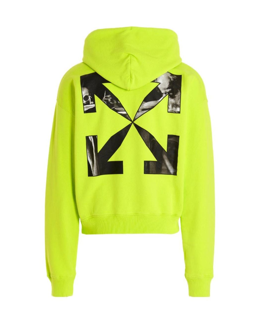 Off-White c/o Virgil Abloh Yellow Lime Sweatshirt Paper, Elastane for men