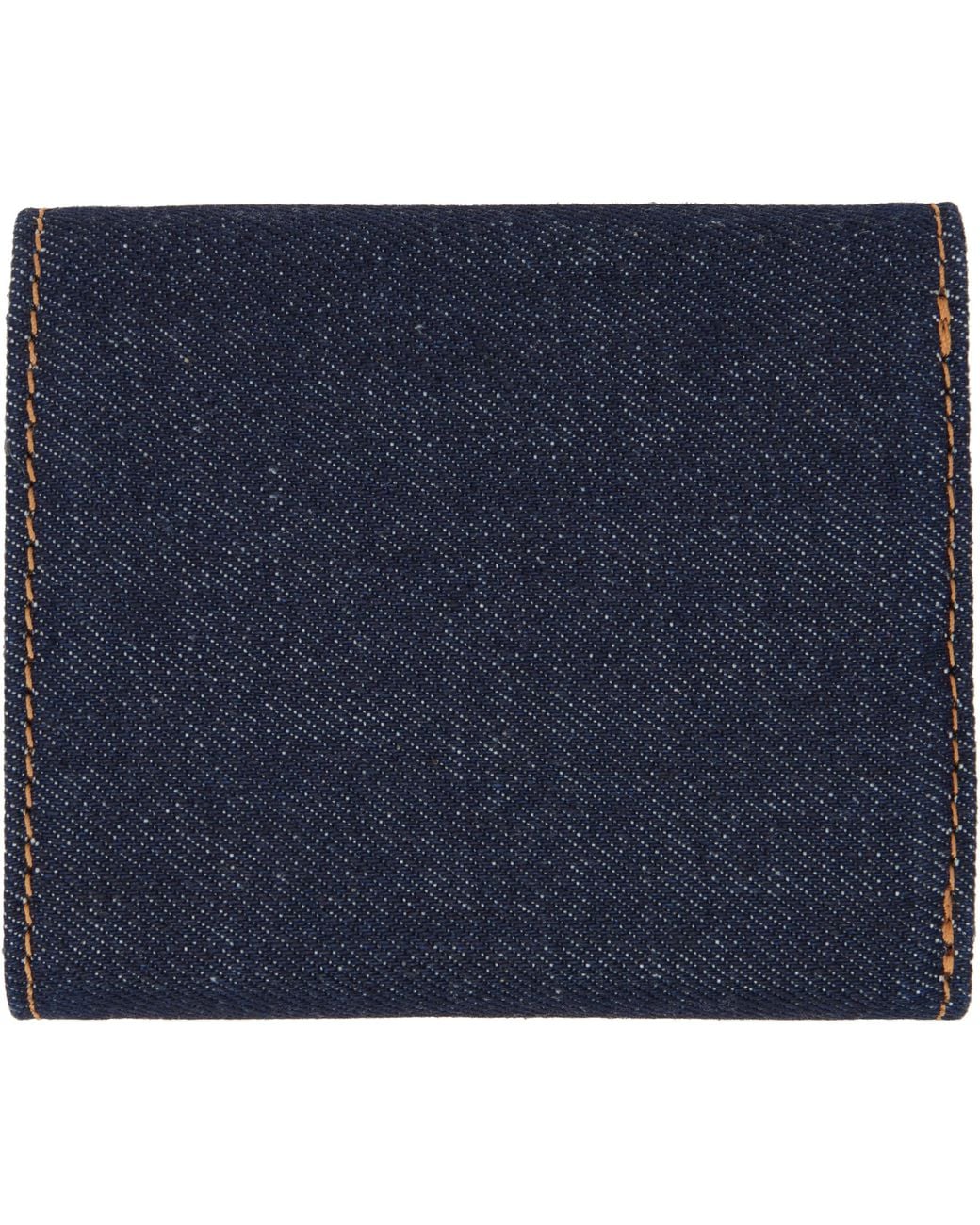 A.P.C. Blue Trifold Wallet for men