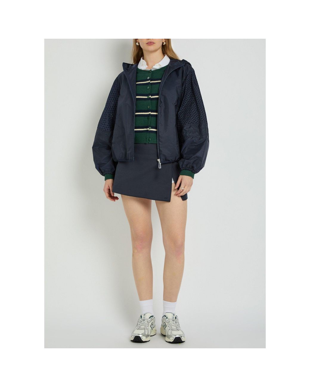 Moncler Blue Simple Nylon Jacket