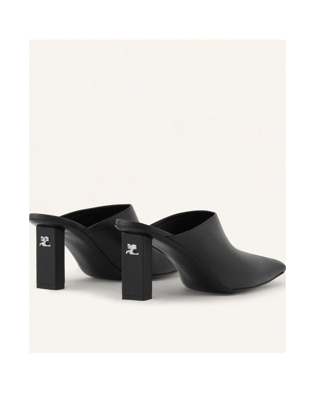 Courreges Black Courrèges Slip-On Mules