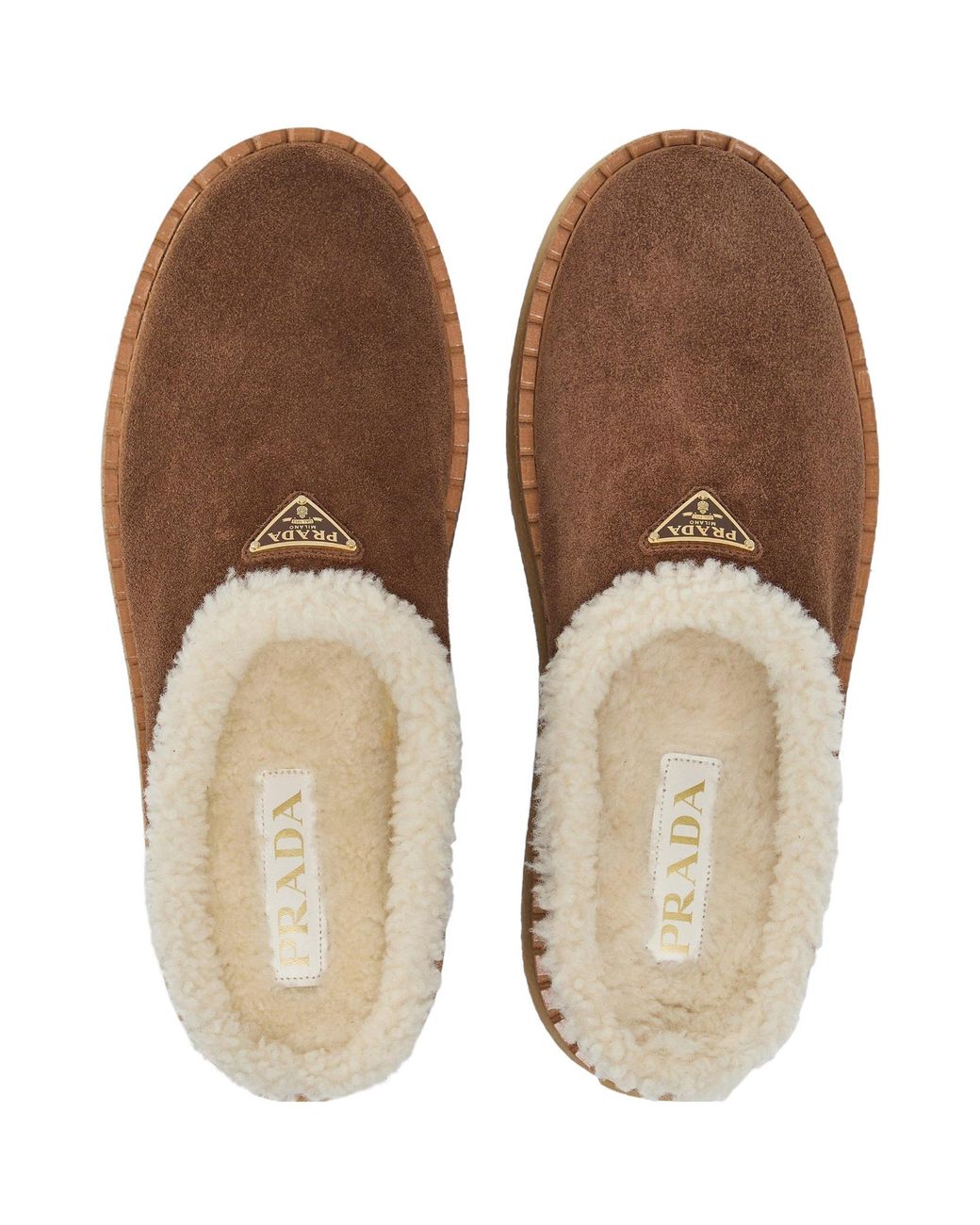 Prada Brown Simple Mules