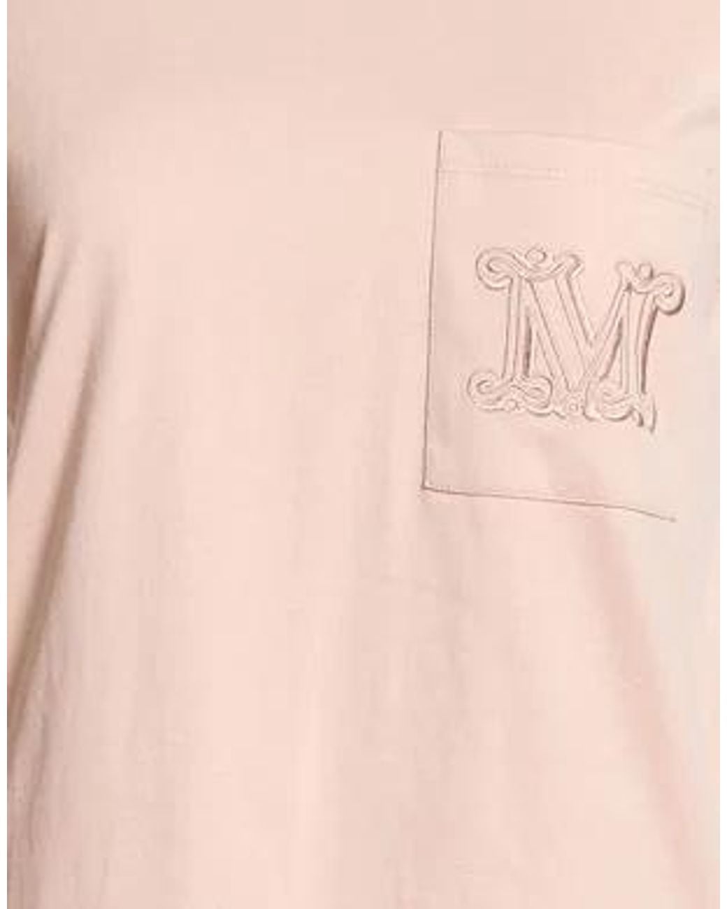 Max Mara Pink Crew-Neck Short-Sleeve T-Shirt