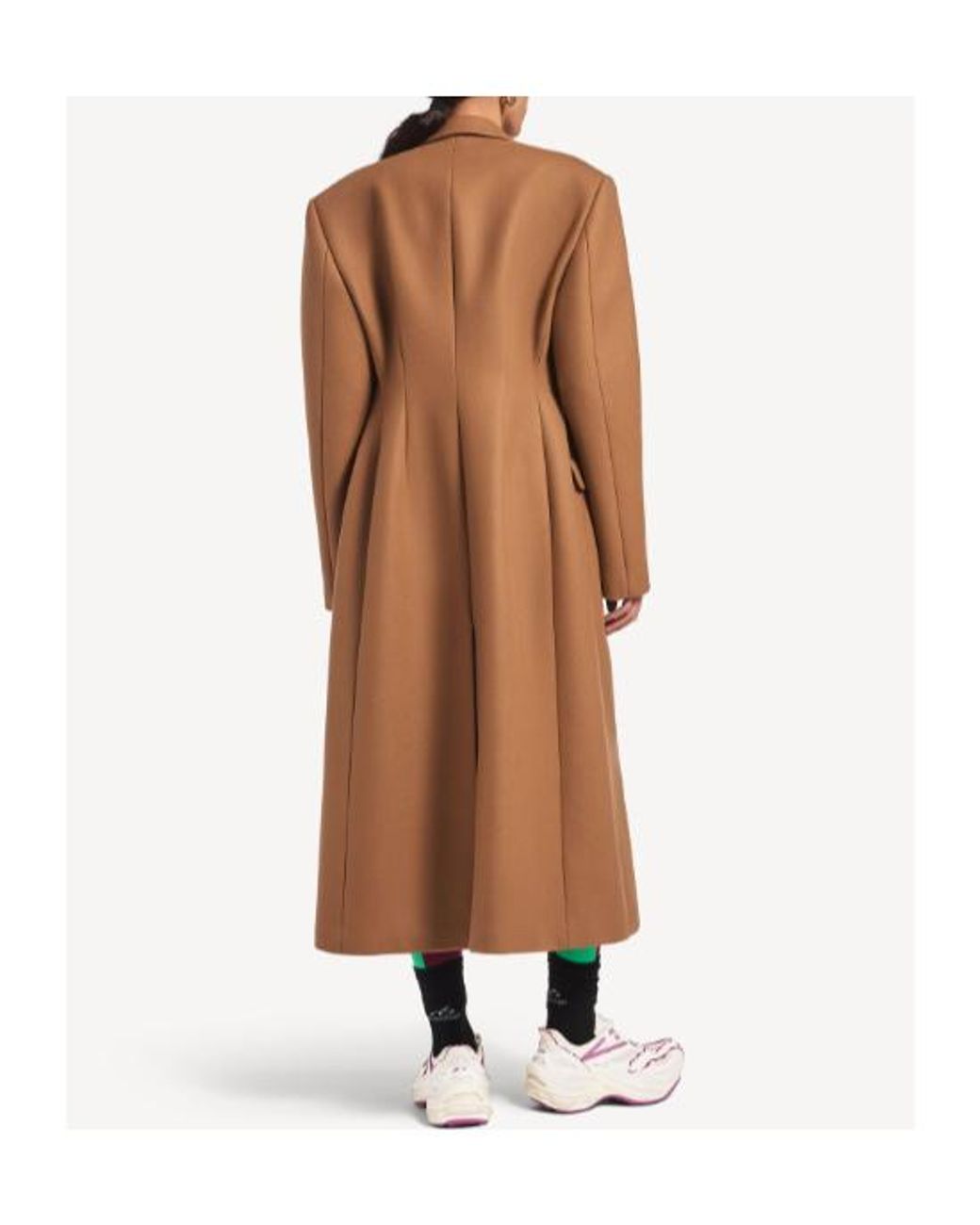 Balenciaga Brown Sb Single-Breasted Coat
