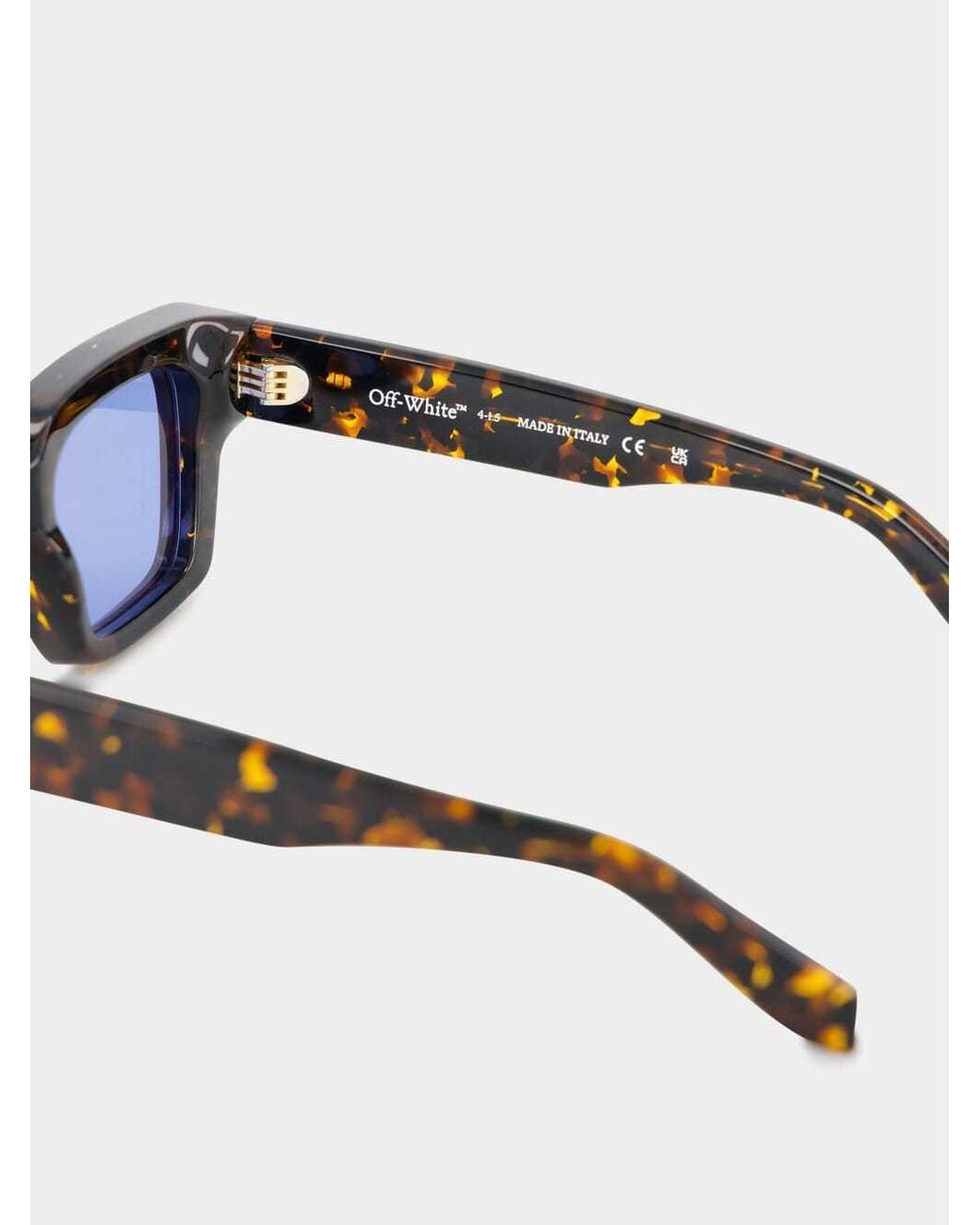 Off-White c/o Virgil Abloh Blue Square Frame Sunglasses for men