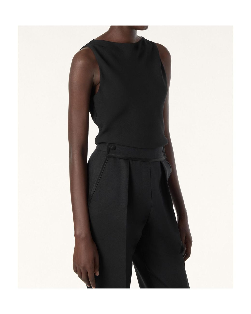 Loro Piana Black Mackenzie Top