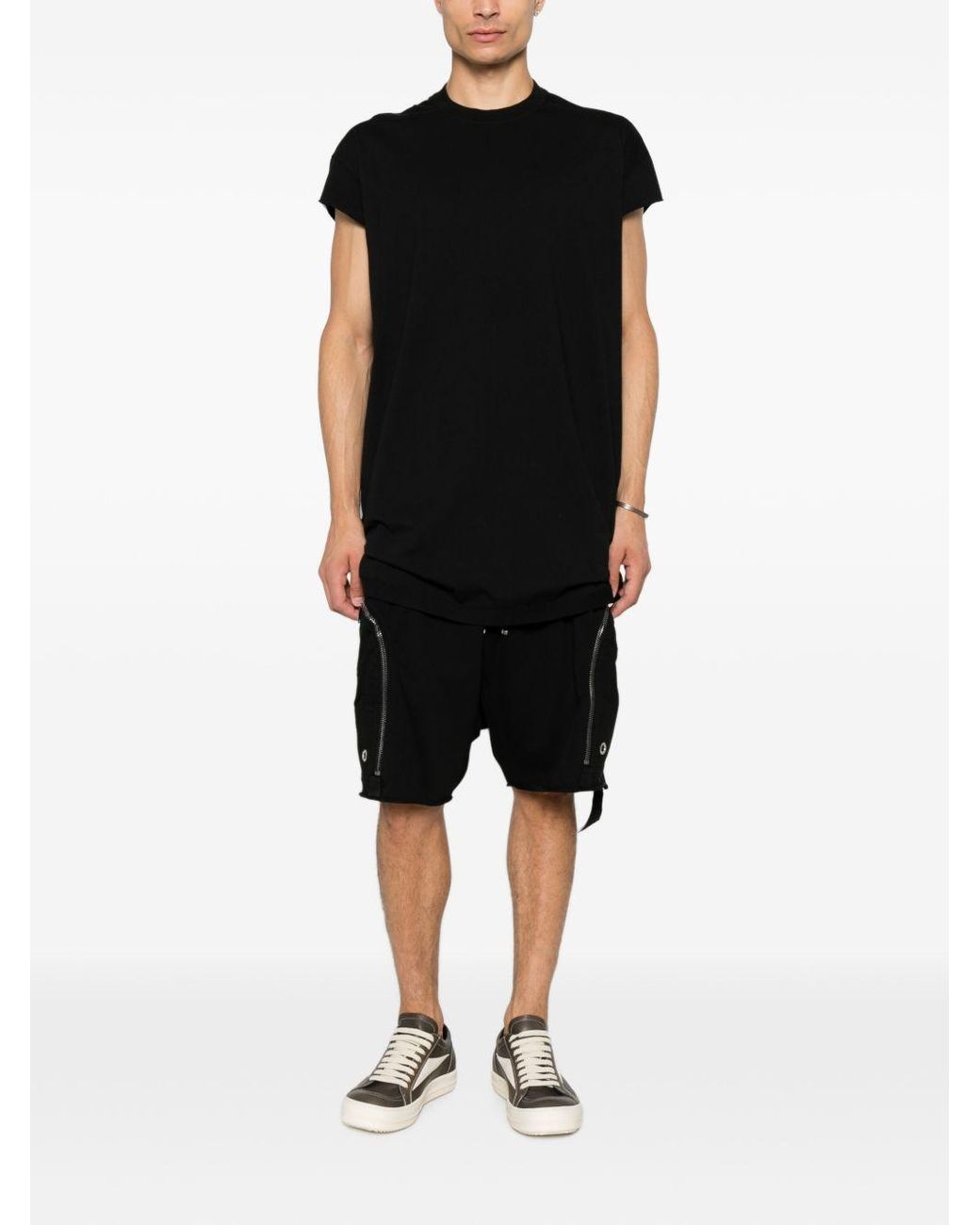 Rick Owens Black Longline T-Shirt for men
